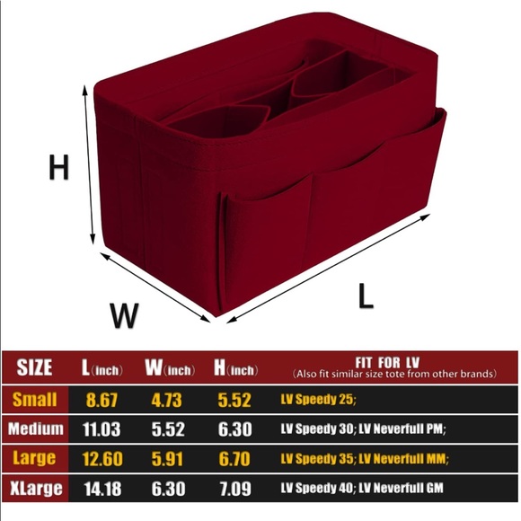 BAG ORGANIZER felt insert shaper Louis Vuitton - Picture 7 of 7